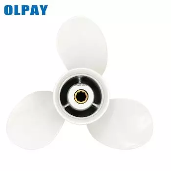 63V-45943-00-EL Алюминиевый пропеллер 9 1/4x11-J для 2-тактного двигателя Yamaha 9,9 л.с. 15 л.с., пропеллер для 4-тактного двигателя Yamaha 15 л.с. 20 л.с. China белый