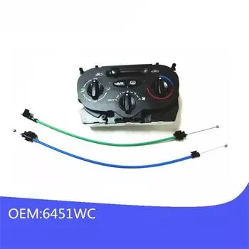 6451WC Manual Gear Air Conditioner Climate Controller Panel For Peugeot 206 207 Citroen C2 C1