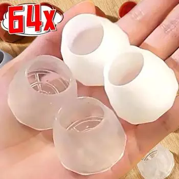 64/4 шт. силиконовые чехлы для ножек стульев, коврики, защитные накладки на пол, накладки на мебель для деревянных полов, накладки на ножки стульев с защитой от царапин 4PCS