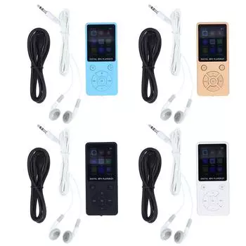 64 ГБ MP3 MP4-плеер с Bluetooth 5.0 1,8-дюймовый экран портативный HiFi музыкальный плеер с динамиком видео Blue