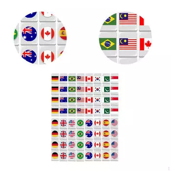 64 игровых блока Escape Mini Mahjong Tiles Family Classic Board Portable Table small flags