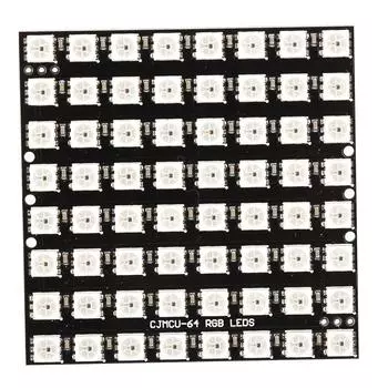 64-разрядная светодиодная макетная плата со встроенным полноцветным драйвером WS2812 5050 RGB LED 5VDC