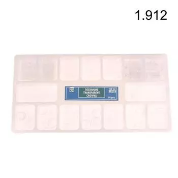64 шт./кор. Прозрачные коронки для зубов, передние и задние молочные временные предварительно сформированные коронки для моляров для детей и взрослых A1