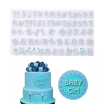 64 шт./набор формочек для печенья 64 символа заглавные и строчные буквы алфавита помадка сахарное ремесло One Size