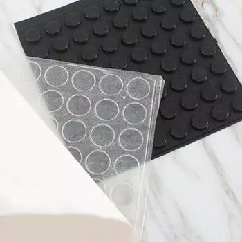 64 шт. резиновые частицы для предотвращения столкновений, кухонные шкафы прозрачный