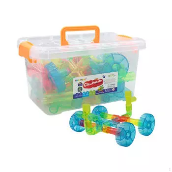 64 шт. строительные блоки труба игрушка дошкольная игра мелкая моторика