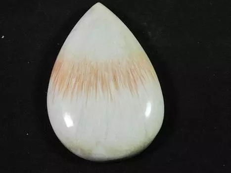 64Cts. Розовый сколоцит груша лечебный кристалл кабошон россыпью драгоценный камень 30X44X8MM SK-2452