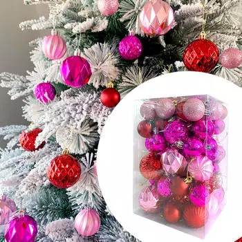 64x Рождественские шары Украшения Рождество Валентина Современные Свадебные Подарки Поделки Подвесные