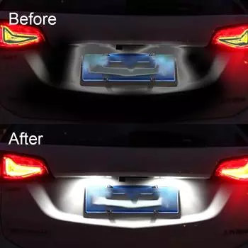 6500K 12V Автомобильный номерной знак фонарь светодиодный задний фонарь автомобильные аксессуары для Chevy Chevrolet Cruze Camaro Buick Encore LaCrosse 6500K