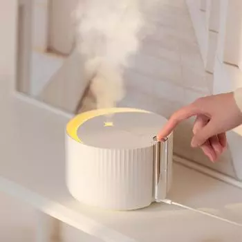 650 мл бытовой ультразвуковой увлажнитель воздуха, ароматерапия, диффузор эфирного масла со светодиодной лунной лампой, ароматический туман, диффузор для комнаты US