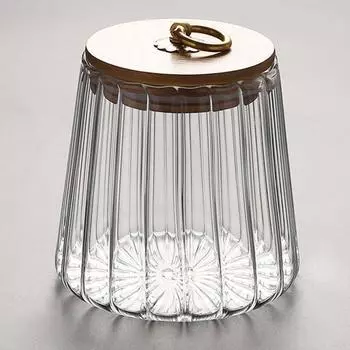 650ml Coffee Beans Candy Jar With Lid Glass Kitchen Storage Bottle Jar Airtight Canister Food Container Grains Pu er Tea Can