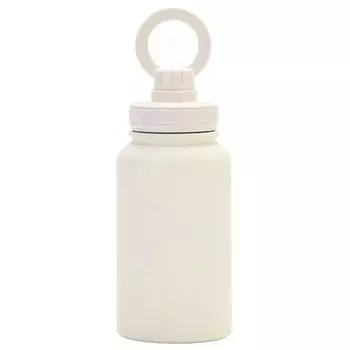 650ml Leak Proof Insulated Bottle with Rotating Phone Holder Stainless Steel Double Layer Vacuum Cup for Outdoor Sports чёрный