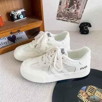 6531 latex insoles/dopamine thick-soled German training shoes women s summer explosion 2024 new board shoes little white shoes 35