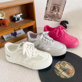 6531 latex insoles/dopamine thick-soled German training shoes women s summer explosion 2024 new board shoes little white shoes 35