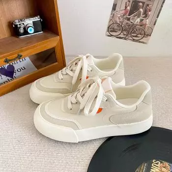 6545 latex insole/thick baseplate shoes women s shoes 2024 new summer breathable thin versatile retro little white shoes 35