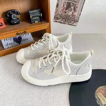 6550 latex insoles/ugly cute popular German training shoes women s platform 2024 new niche board shoes little white shoes children 35