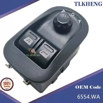 6554.WA Электрический переключатель управления стеклоподъемником Переключатель стеклоподъемника для Peugeot 206 CC 206 SW 206 Saloon
