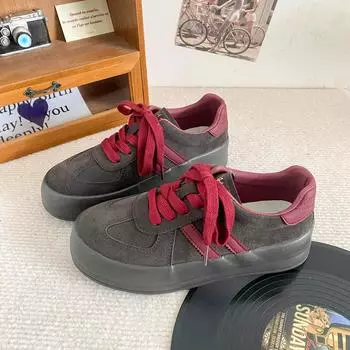 6562 латексные стельки/платформа немецкие кроссовки женская обувь осень новинка 2024 нишевая повседневная обувь для сноуборда маленькие черные туфли 35