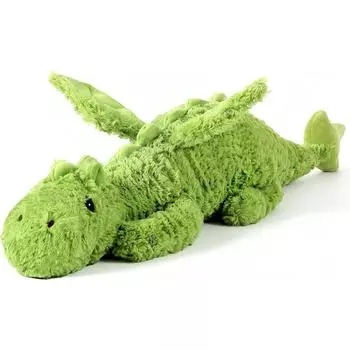 65/90 см Милая плюшевая подушка «Дракон счастья», мягкие плюшевые игрушки «Летающий дракон», большие плюшевые игрушки «Дракон кавайного вида», идеально подходят для взрослых 65cm зелёный