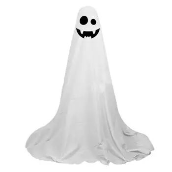65 дюймов наружное украшение на Хэллоуин страшное белое привидение стоящее украшение A
