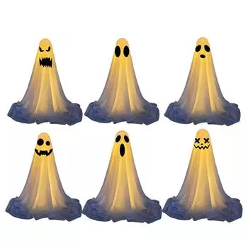 65 дюймов наружное украшение на Хэллоуин страшное белое привидение стоящее украшение A