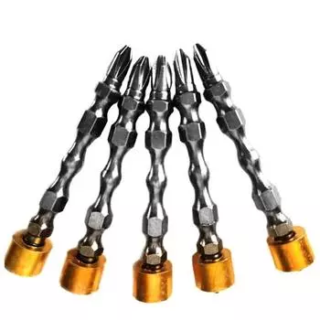 65-миллиметровая отвертка из легированной стали PH2 с двойной крестовой головкой и магнитным кольцом