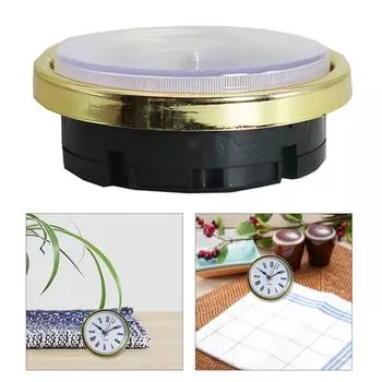 65 мм Пномпень Железные Часы Мебель Часы Головное Освещение Часы Вставка Золотая Отделка Римский Белый Циферблат Цифры Декор 5