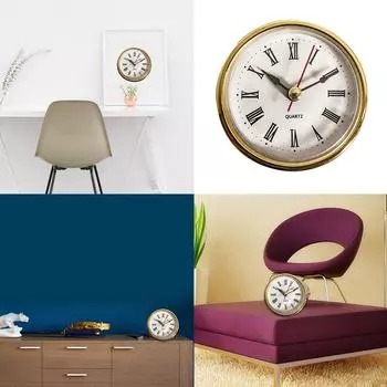 65 мм римские цифры круглые кварцевые часы вставка современная вставка ремесленные часы вставка для мебели украшения аксессуары