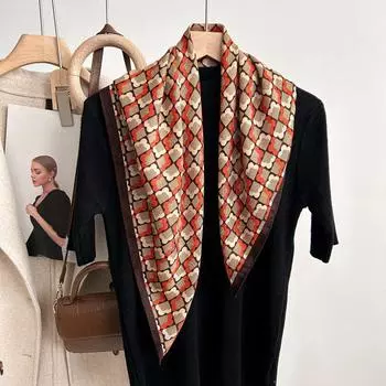 65 Модный стиль хлопок и пенька маленький квадратный шарф для женщин профессиональный декоративный шарф двойного назначения шаль верхняя одежда весенний и осенний шарф 65*65cm темно-серого