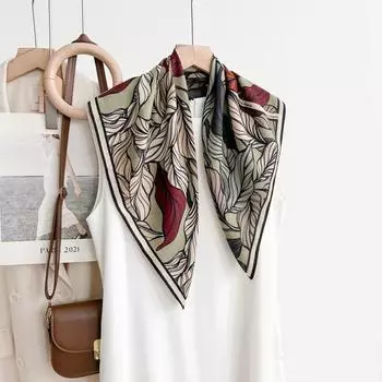 65 Модный стиль хлопок и пенька маленький квадратный шарф для женщин профессиональный декоративный шарф двойного назначения шаль верхняя одежда весенний и осенний шарф 65*65cm