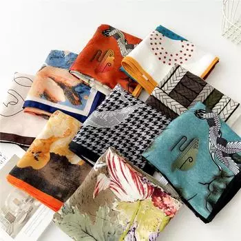 65 Модный стиль хлопок и пенька маленький квадратный шарф для женщин профессиональный декоративный шарф двойного назначения шаль верхняя одежда весенний и осенний шарф 65*65cm