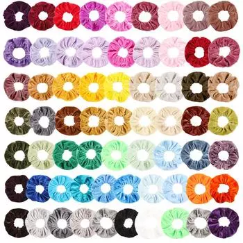 65 Pcs Velvet Elastic Hair Bands for Women or Girls Hair Accessories