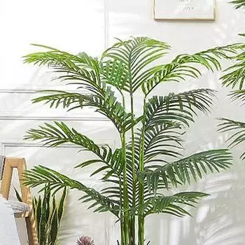 65 см 12 головок большая искусственная пальма тропические растения искусственные листья пальмы пластиковая ветка монстера для домашнего декора свадебной вечеринки 2pcs