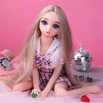 65 см/80 смМаленькая силиконовая мультяшная красавица-фигурка, ручная кукла для всего тела для мужчин, ненадувные человеческие аниме-секс-игрушки, которые можно вставить 1:1 65cm