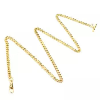 65 см Длина Ретро Т-образный Карманные Часы Цепь Подвеска Держатель Металлические Карманные Часы Аксессуары Золото