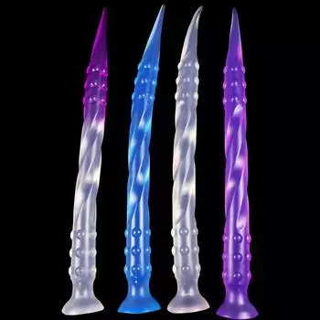 65 см прозрачная анальная пробка цветные нити частицы анальный расширитель женский мастурбатор устройство дилдо фистинг секс игрушки БДСМ 40cm