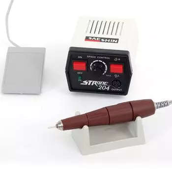 65 Вт, 45 000 об/мин, дрель для ногтей, сильная 204 + 102LN, фрезерный станок для пилочек для ногтей, электрический маникюрный набор, оборудование 2.35mm