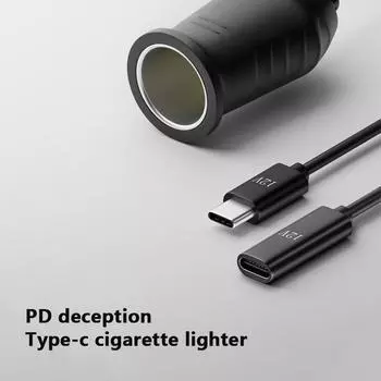 65 Вт Usb C к 15 В гнездо прикуривателя Мужской к Женский прикуриватель 1m 20v