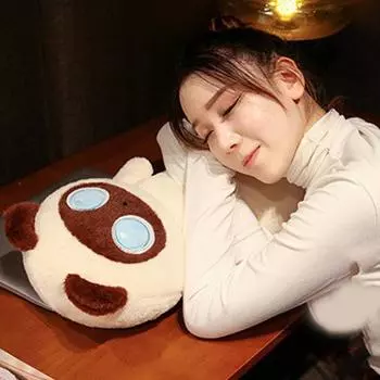 65 см Успокаивающая игрушка Мягкая кукла Подушка Длинное тело Изысканный плюшевый кот Мультяшное животное бежевый