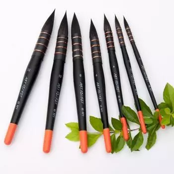 65RPY Профессиональная акварельная кисть высокого качества с деревянной ручкой из беличьего волоса size1