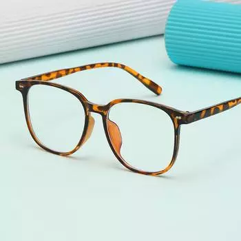 66021 Новые очки с квадратной оправой, защищающие от синего света, 2024, модные высококачественные простые и универсальные плоские очки