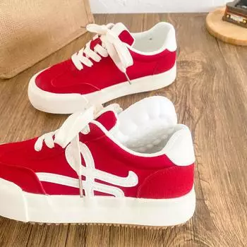 6608 latex insole/retro Hong Kong style round head German training shoes women s shoes 2025 new board shoes little white shoes versatile models 35 бежевый