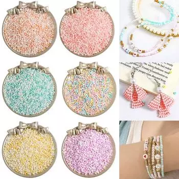 660 шт./пакет, 3 мм, матовые однотонные стеклянные бусины цвета миндального печенья, равномерные круглые бусины-разделители для DIY, аксессуары для изготовления ювелирных изделий ручной работы