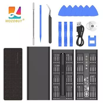 66/82 в 1 электрическая отвертка, набор аккумуляторных отверток с 64 магнитными битами, набор перезаряжаемых портативных электронных отверток