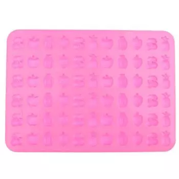 66 отверстий Ананасовая конфета помадка силиконовая форма мини шоколадный кубик льда фруктовая антипригарная мягкая желейная форма