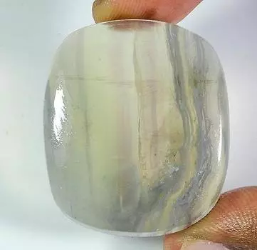 66 карат. Натуральный флюорит, разноцветный кабошон, россыпью, драгоценный камень 31X36X5 мм PP-621