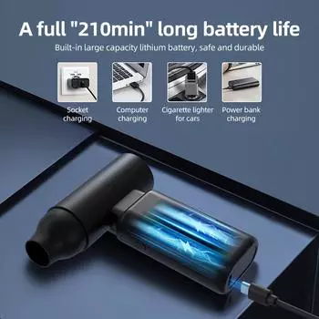 67000 об/мин многофункциональный электрический воздушный пылесос и нагнетатель воздуха с бесщеточным двигателем перезаряжаемый беспроводной воздуходув с иглой белый