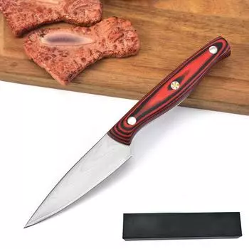 67 слоев дамасской стали нож для очистки овощей G10 ручка кухонные ножи нарезка фруктов нож овощечистка