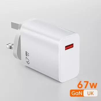67 Вт USB быстрое зарядное устройство Quick Charge 3.0 для Xiaomi 14 13T 12 Ultra Redmi Note 13 12 11 Pro POCO Turbo Charge 6A USB Type C кабель 1m
