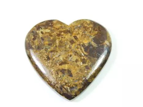 67Cts. Сердце бронзит метафизический лечебный кристалл россыпью драгоценный камень 33X30X05MM SK-1600